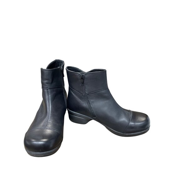 Keen Womens Black Leather Ankle Boots Size 8.5 SKU 9439 - Picture 1 of 11